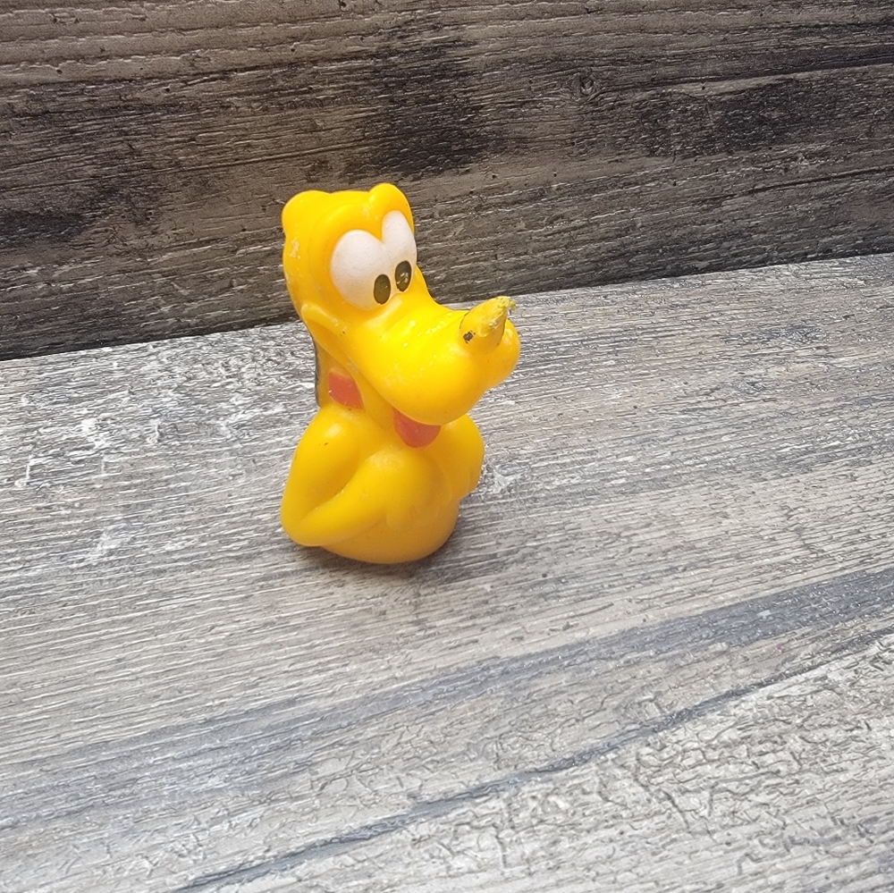 Vintage Disney PLUTO Dog Rubber Finger Puppet Toy Taiwan 3" Tall